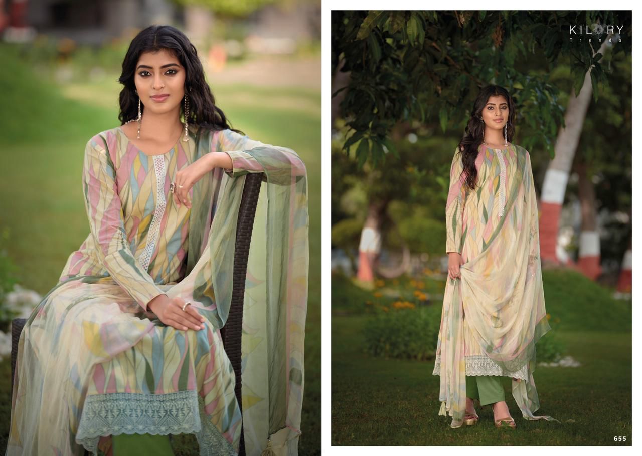 Sharon By Kilory 651-658 Cotton Salwar Suits Catalog